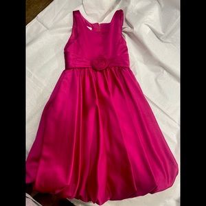 Little girls size 8 Fuchsia flower girl / pageant dress